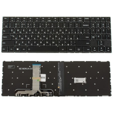 Клавиатура для ноутбука LENOVO (Legion: Y530-15) rus, black, без фрейма, подсветка клавиш (ОРИГИНАЛ) (white bezzel)