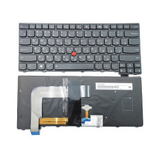 Клавіатура для Lenovo ThinkPad T470S/T460S/T460P/T470T/T460T, RU Black, з підсвіткою