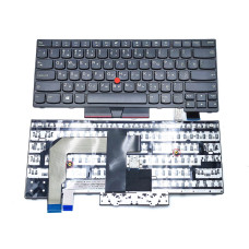 Клавіатура для Lenovo ThinkPad T470 T480 A475 A485 20HD 20HE 20JM 20JN 20L5 20L6, чорна з TrackPoint (RU)
