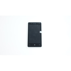 Дисплей для смартфона (телефона) Microsoft Lumia 435 (Nokia), black (в сборе с тачскрином)(без рамки)