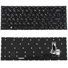 Клавиатура для ноутбука MSI (GS66, GE66) rus, black, без фрейма, подсветка клавиш RGB Per-key (ОРИГИНАЛ)