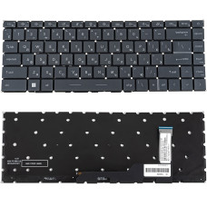 Клавиатура для ноутбука MSI (Modern 14 B) rus, gray,  без фрейма, подсветка клавиш (ОРИГИНАЛ)