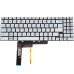 Клавиатура для ноутбука MSI (GF66, GF76) rus, white, без фрейма, подсветка клавиш