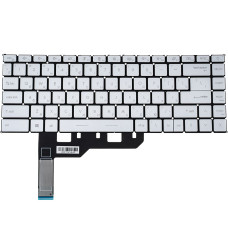 Клавиатура для ноутбука MSI (Modern 14 B) rus, white,  подсветка клавиш, без фрейма