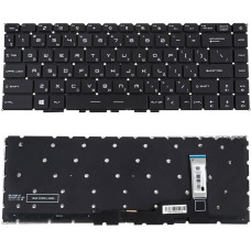 Клавиатура для ноутбука MSI (GS66, GE66) rus, black, без фрейма, подсветка клавиш