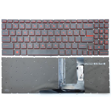 Клавиатура для MSI Katana GF66 MS-1581 MS-1582 (RU Black с RED подсветкой) оригинал