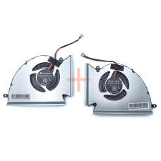 Кулер (вентилятор) CPU+GPU PABD1A010SH DC12V для MSI GP76 Leopard / GE76 Raider, пара