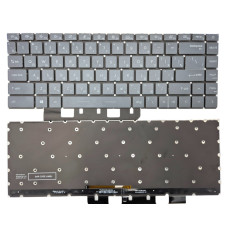 Клавіатура для MSI Modern 14B 15 A11SB A11SBL A11SBU Summit B14 B15 A11M A11MU MS-1551/1552 A10RB-033, Gray, з підсвіткою RU