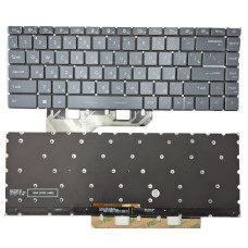 Клавіатура для MSI GE66 Raider MS-1541, GS66, GP66 Stealth MS-16V, Gray, RU, з підсвіткою