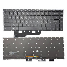 Клавіатура для MSI GE66 Raider MS-1541, GS66, GP66 Stealth MS-16V, RU, чорна, з підсвіткою