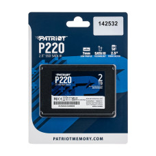 Жесткий диск 2.5" SSD 2Tb Patriot P220 Series, P220S2TB25, TLC ,SATA-III 6Gb/s , зап/чт. - 500/550мб/с (P220S2TB25)