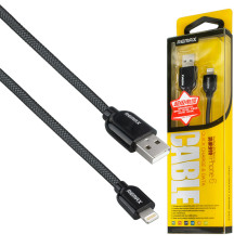 Кабель REMAX SUPER Composite, USB to iP, черный , 1м