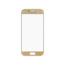 Стекло корпуса с рамкой для Samsung A5 A520, gold, (ОРИГИНАЛ)