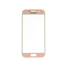 Стекло корпуса с рамкой для Samsung A5 A520, pink, (ОРИГИНАЛ)