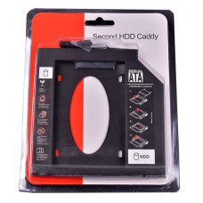 Фрейм для второго жесткого диска SATA в отсек DVD Caddy 12.7mm 9.5mm