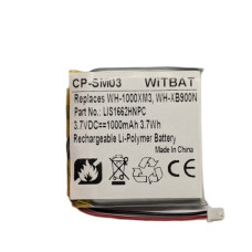 Аккумулятор для наушников Sony LIS1662HNPC WH-1000xM3 WH-1000XM4 WH-CH710N/B WH-XB900 WH-XB900N