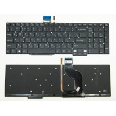 Клавіатура для SONY SVT15, SVT1511M1R, SVT15-117CXS (RU Black без рамки, з підсвіткою). оригінал