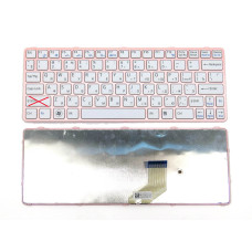 Уцінка! клавіатура для SONY SVE11 (RU Pink з рамкою). Оригінал. не працює лівий Shift.