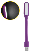 Лампа-Светильник гибкая USB, 5v, 1.2w, фиолетовый