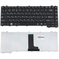 Клавіатура для ноутбуків Toshiba L600, L630, L635, L640, L645, C600, C640, C645 — RU-розкладка, чорна