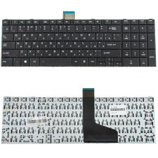 Клавіатура для ноутбука Toshiba C850, C855, C870, C875 — розкладка RU, чорна