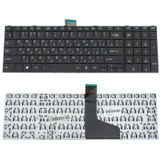 Клавіатура для ноутбука Toshiba Satellite C50D, C55D — чорна, з RU-розкладкою