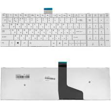 Клавіатура для ноутбука Toshiba Satellite C50, C50D, C55, C55D — RU розкладка, біла