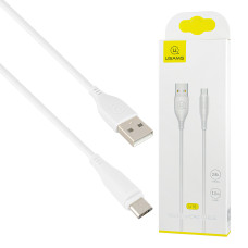 Кабель Usams US-SJ268 U18 Round Micro Cable 1m White