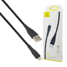 Кабель Usams US-SJ391 U41 Lightning Braided Data and Charging Cable 1m Black