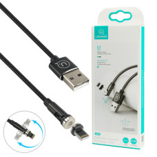 Кабель Usams US-SJ472 U59 Lightning Rotatable Magnetic Charging Cable 1m Black