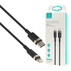 Кабель Usams US-SJ484 U63 Type-C To Lightning 20W PD Fast Charging Data Cable 1.2m Black