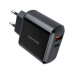 Зарядное устройство Usams US-CC085, T23, QC3.0+PD3.0, 18W, Digital Display, black (CC85TC01)