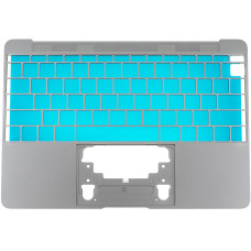 Верхня кришка ноутбука Apple A1534 (2016–2017), Space Gray, малий Enter