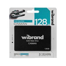 Жесткий диск 2.5" SSD  128Gb Wibrand Caiman, WI2.5SSD/CA128GB, 3D TLC NAND, SATA-III 6Gb/s, зап/чт. - 470/560мб/с