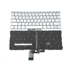 Клавіатура для Xiaomi MI Air 13.3" TM1704 TM1703 TM1613R TM1604 (RU Silver з підсвіткою) 9Z.ND7BW.001 MK1000000576