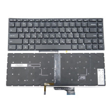 Клавіатура для Xiaomi Mi AIR, Mi PRO 15.6" TM1701 171502 171501 TM1707 (RU Black з підсвіткою) (MK10000044461)