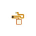 Датчик отпечатка пальца для Xiaomi Redmi Note 3, Note 3 Pro, gold, оригинал