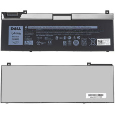 Оригінальна батарея для ноутбука DELL 0H6K6V INNER (Precision 7740, 7330, 7540) — 7.6V, 8000mAh, чорна